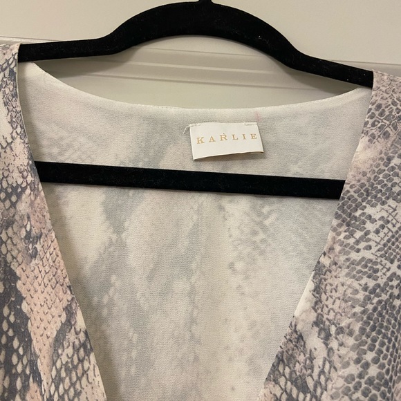 Snakeskin Karlie Dress. Size Medium. - Picture 2 of 3